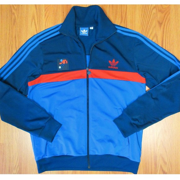Adidas Other - ADIDAS Mens POLYESTER TRACK JACKET NAVY, BLUE
